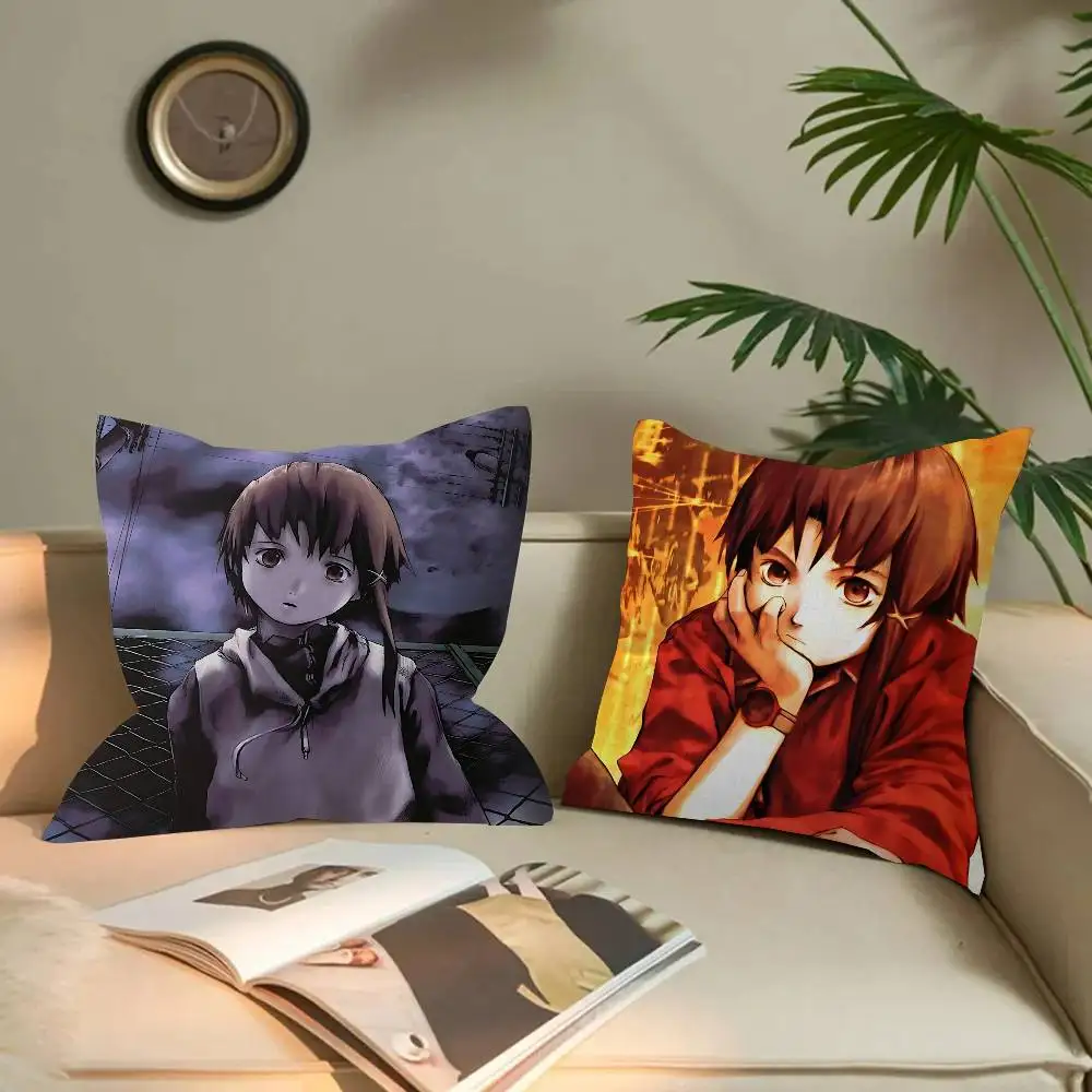 Anime Serial Experiments Lain 45*45cm Cushion Cover Pillow Cover Decor Pillowcase Home Pillowcase for Couch Pillow