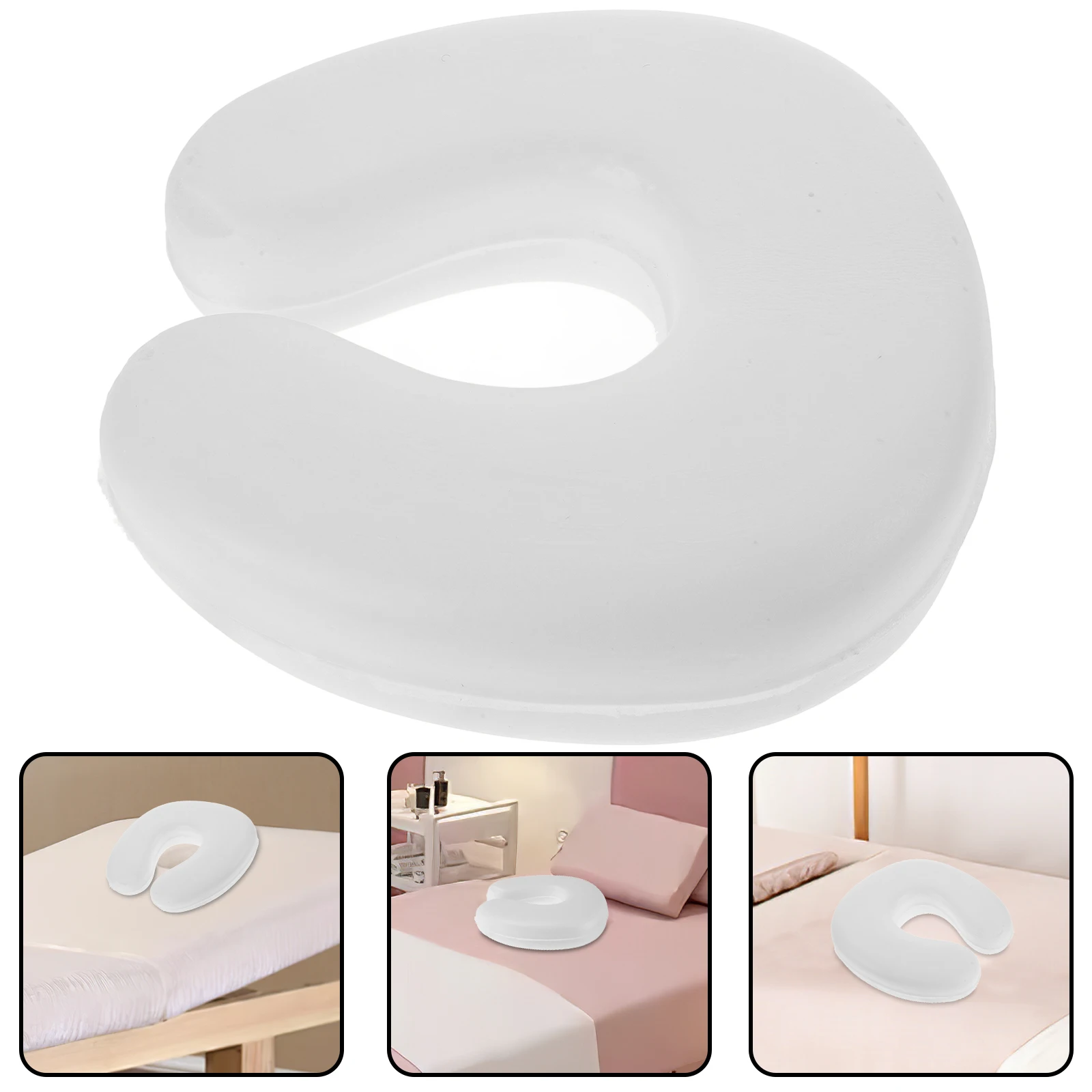

Memory Foam Face Pillow U-shaped Massage Spa Cushion Reusable Headrest Pad for Salon Home Use Soft Comfortable Support