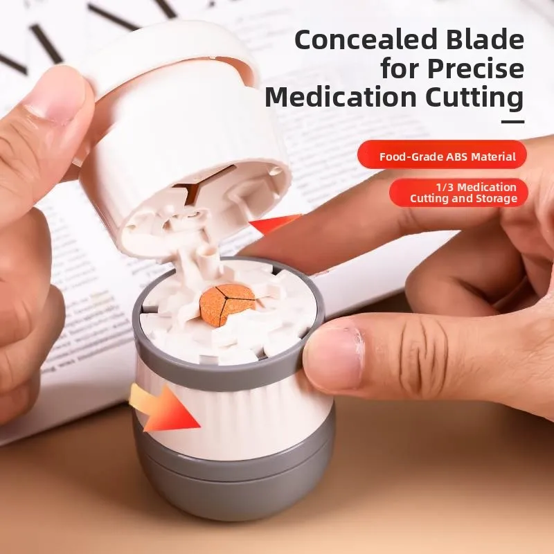 

Портативный точный резак для таблеток, делитель на одну треть, металлический таблеткорез Fly Blue Valley