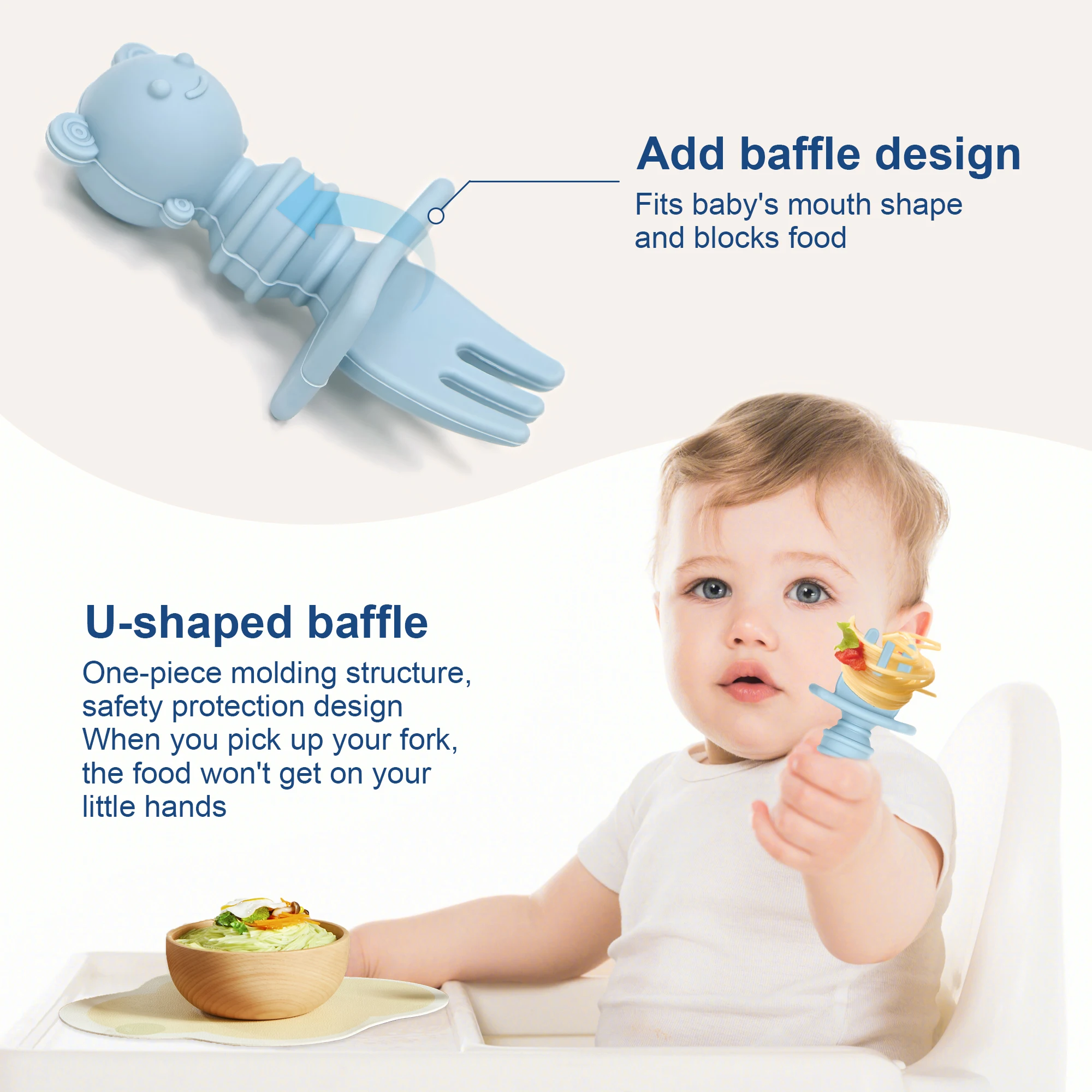 2 Pack Silicone Baby Spoons an - Baby Led Weaning Set review and price