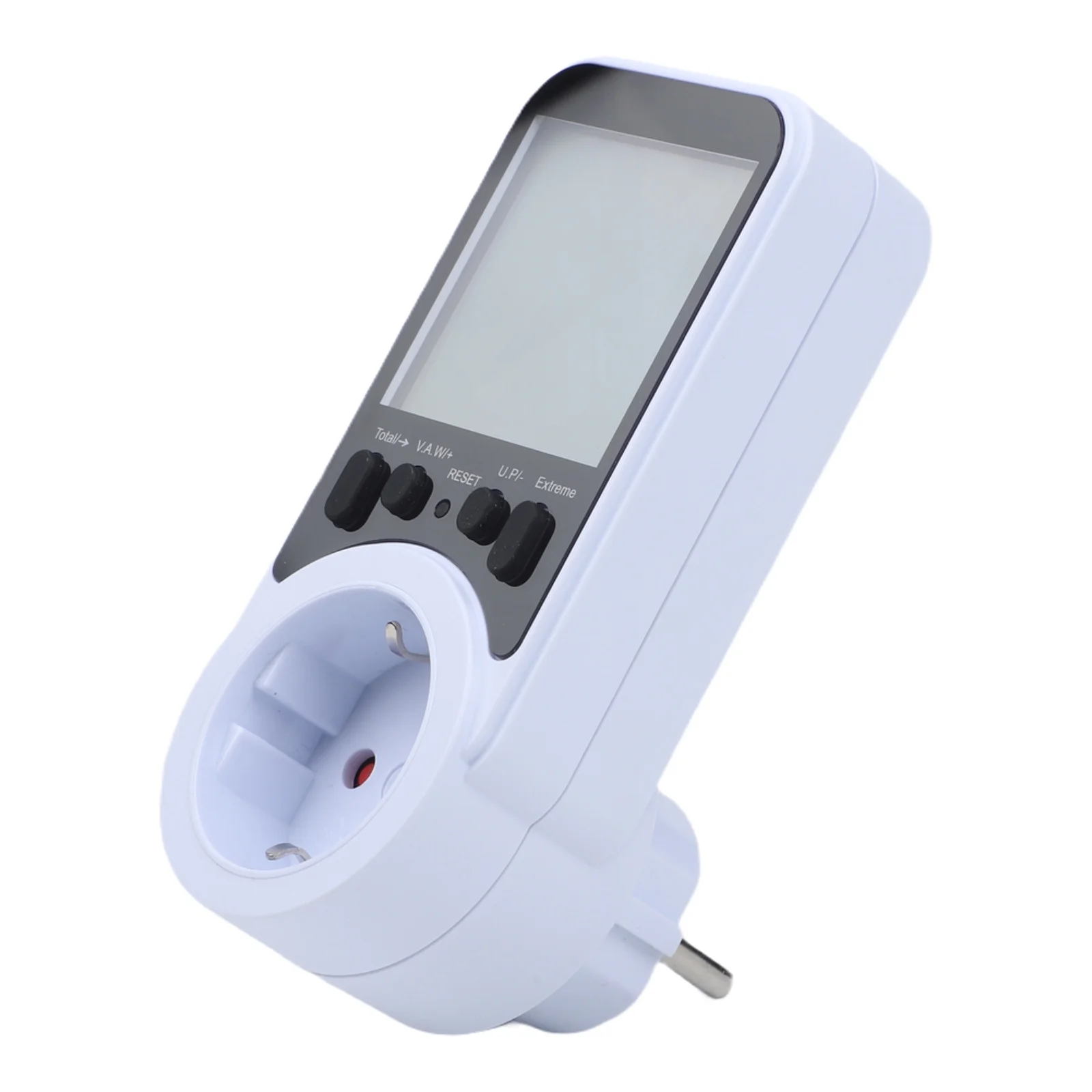 Backlit Power Metering Socket with Current Voltage and Timing Control for Energy Monitoring 16A 3680W Home Use