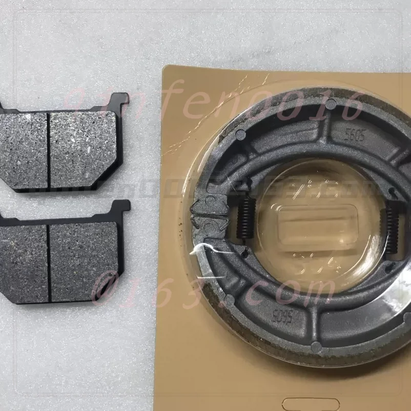 For Wangjiang Prince GN250 Motorcycle Front & Rear Disc Brake Pads Brake Shoes Replacement Brake Spare Accessory