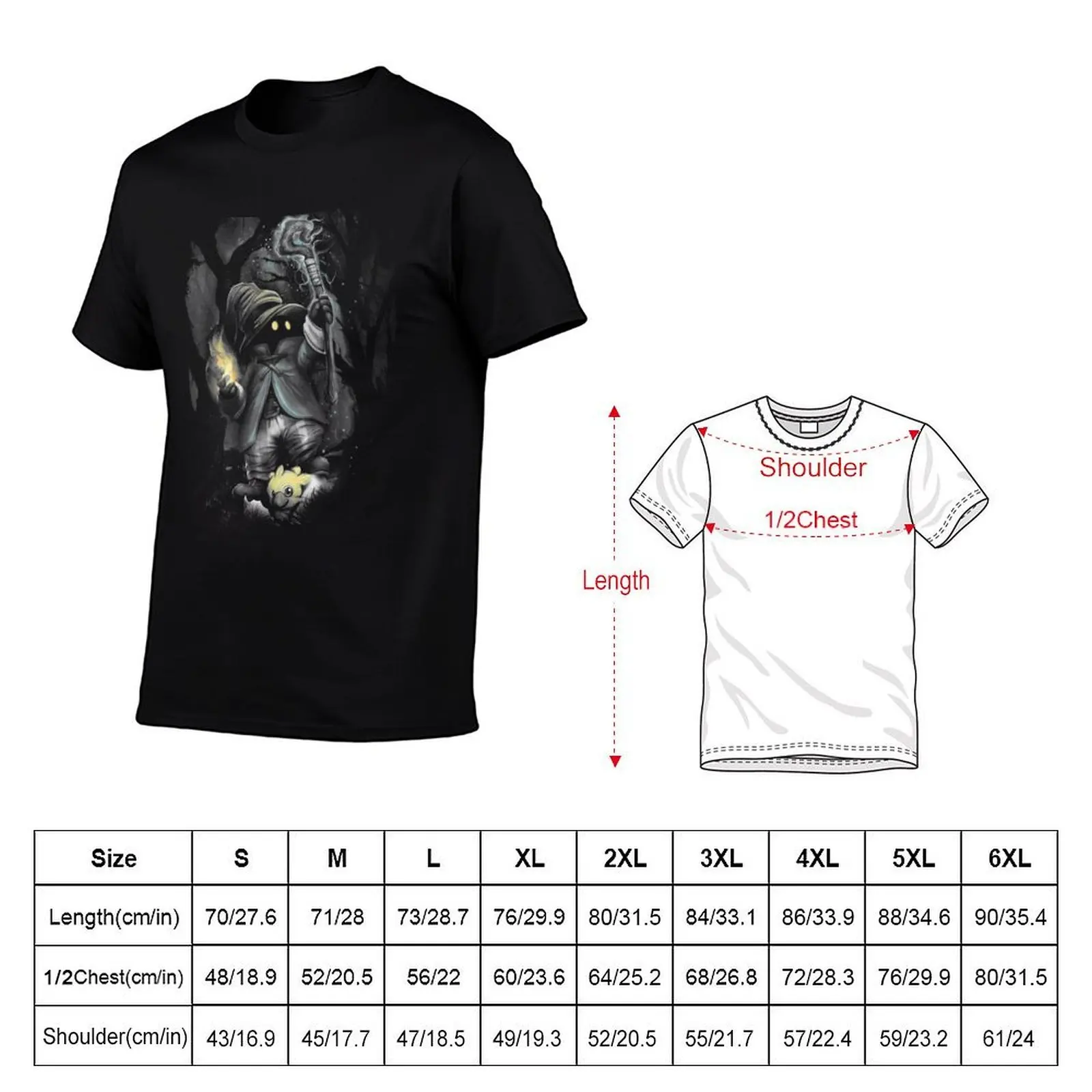 Vivi Ornitier Black Mage FF9 T-Shirt anime tshirt funny t shirts man man t shirts high quality luxury brand T-shirt