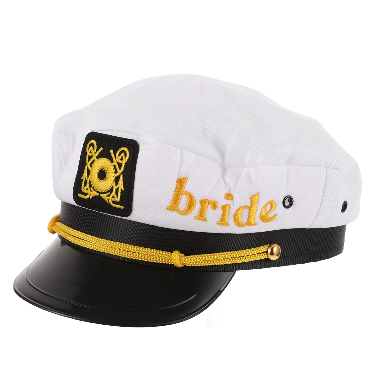 

Bridal Party Hat Wedding Navy Bride Captain Hat Hair Accessory Sailor Bridal Shower Bachelor Groom Veil Adult Decorative