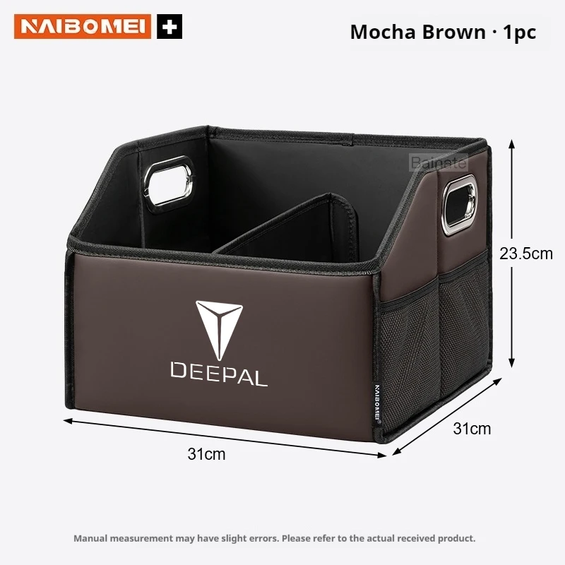 Auto-Kofferraum-Aufbewahrungsbox, Für Deepal S7 S07 SL03 S05 G318 2024 2025 2026, Leder-Aufbewahrungsbox, Faltbarer Organizer Auto-Zubehör – Detail 16