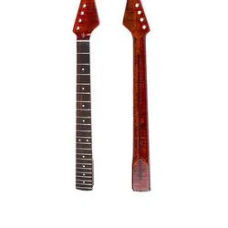 22Frets Tiger Flame Maple With Rosewood Fingerboard DIY Guitar Neck Glossy Paint Musical Instrument Accessories