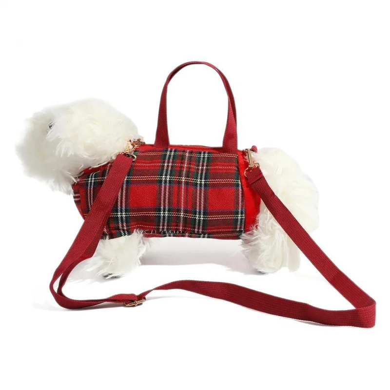 حقيبة كتف نسائية بتصميم إبداعي لكلب ويست هايلاند تيرير، حقيبة كروس بودي مع فرو صناعي، جيب خفيف الوزن بسحاب، مناسبة