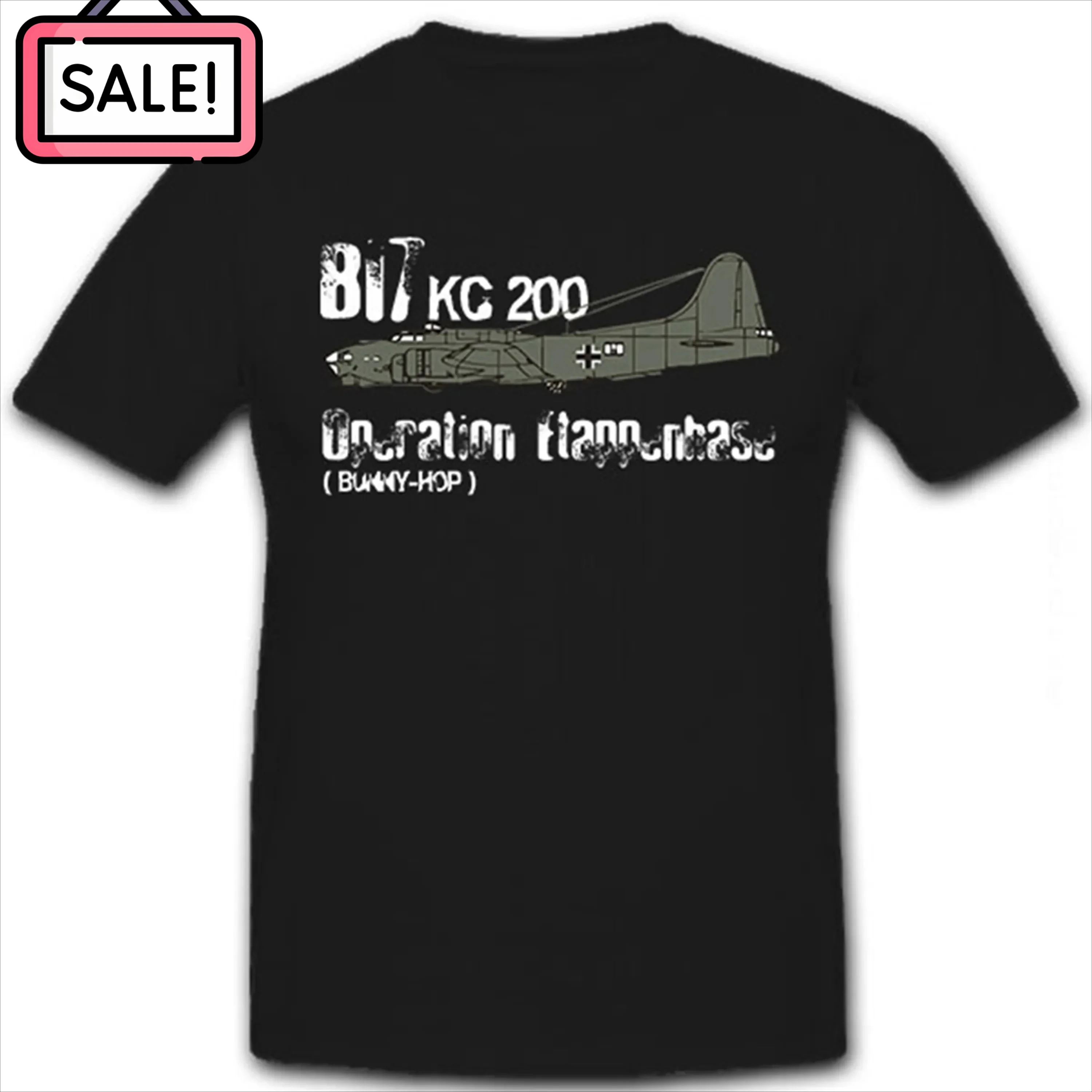 

Футболка Operation Etappenhase KG-200 B17 Flying Fortress Bomber, 100% хлопок, с круглым вырезом, с короткими рукавами, повседневная мужская футболка, размер S-3XL