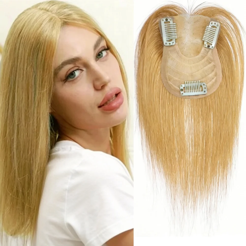 

Накладки для волос из натуральных волос для женщин, накладки-топперы для женщин с редеющими волосами, накладки из натуральных волос