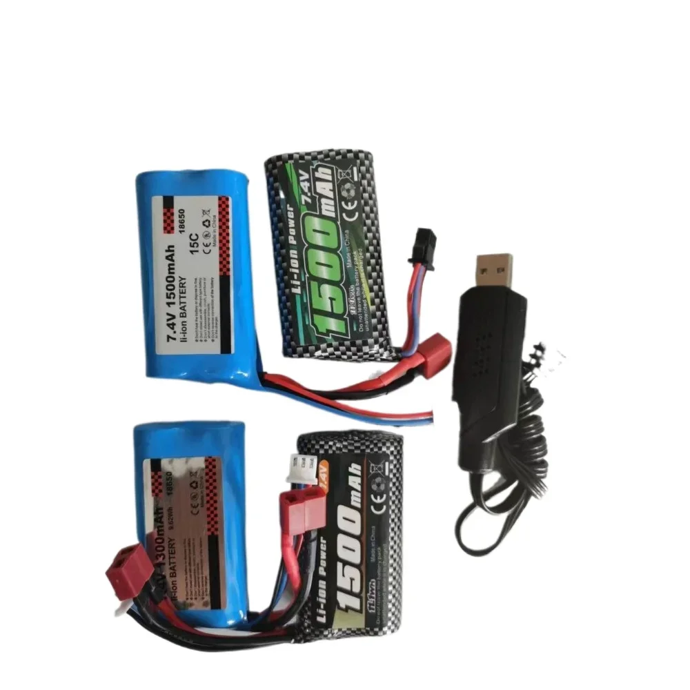 Oryginalny akumulator Lipo 7,4 V 1500 mAh 18650 do 16101 16102 16103 Pro Wltoys 10428/12428/12423 RC Części samochodowe 2s do Wltoys 144001