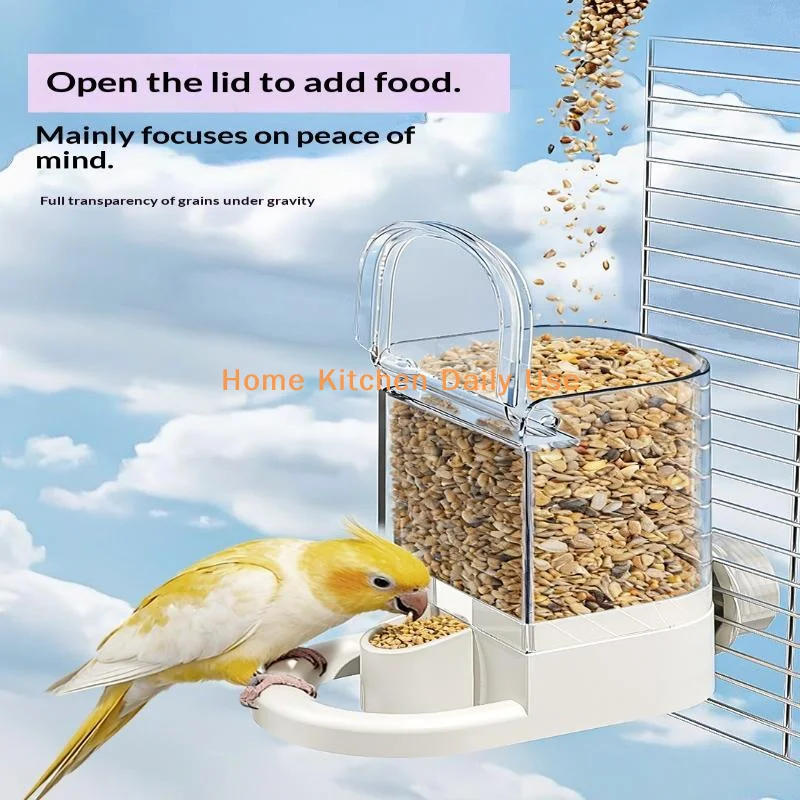 portableAutomatic Bird Water Feeder Drinker Universal Fit Most Bird Cages Accessory for Parrot Canary Finch All Small Pet Birds