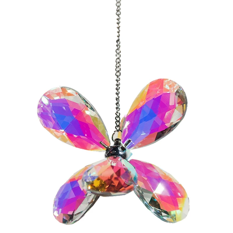 

Хрустальная подвеска Suncatcher, подвеска в виде цветка с шестью листьями, подвеска в виде призмы, прочная и простая установка