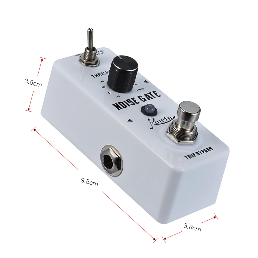 Rowin Noise Gate Noise Reduction Guitar Effect Pedal 2 Modes Aluminum Alloy Shell True Bypass