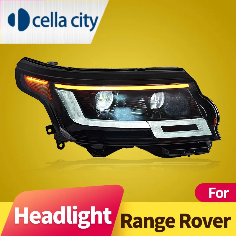 

Car Lights for Land Rover Range Rover LED Headlight Projector Lens 2014-2017 Head Lamp DRL Dynamic Signal Auto Accessories
