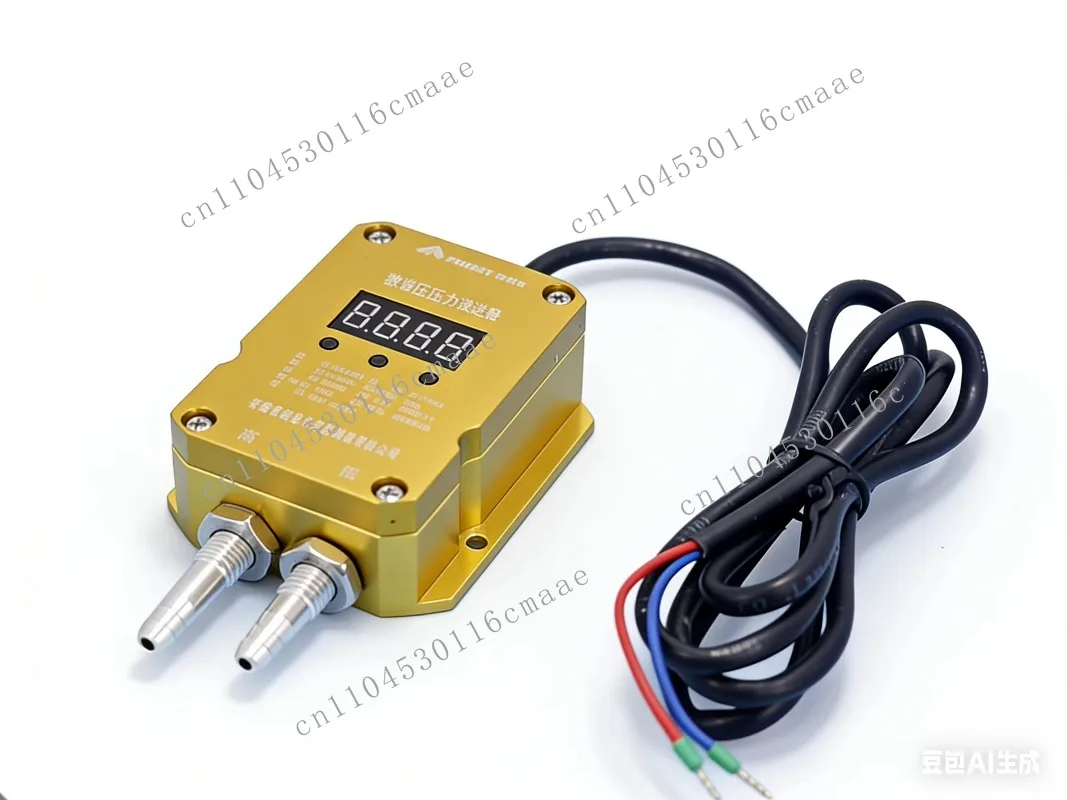 Micro Air Differential Pressure  Sensor 4-20mA 1-10V Range High Accuracy RS485 Communication IP65 Class 0.5 Accuracy