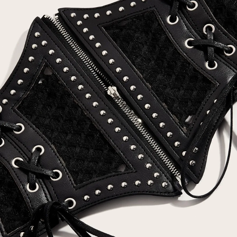 جديد النمط الأوروبي والأمريكي المرأة حزام عريض النمط الكوري المألوف الرجعية مرونة الخصر ختم فستان عمامة