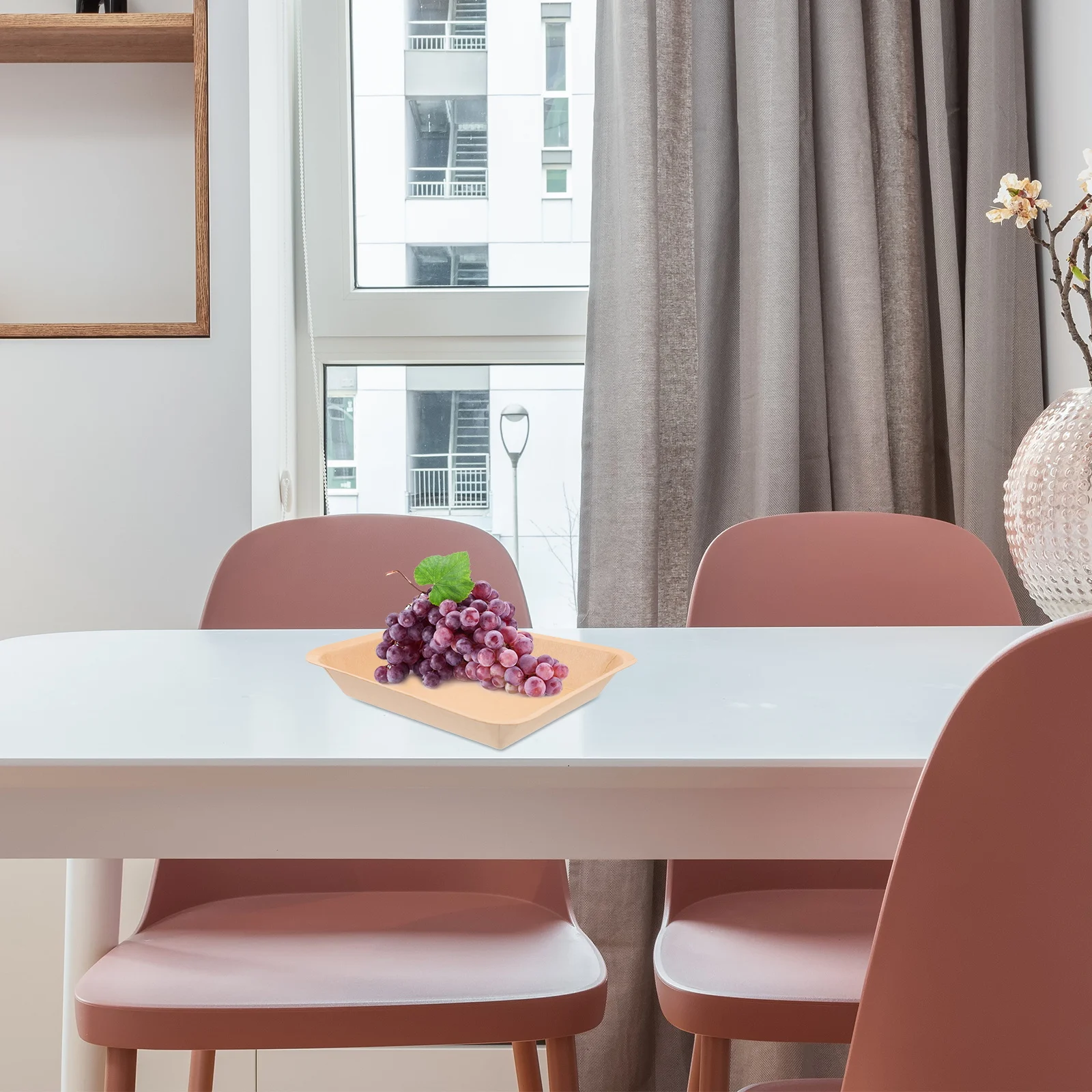 

25Pcs Premium Kraft Paper Plates Disposable for Food Service Bbq Fried Chicken Chips Takeout Paper Food Plates