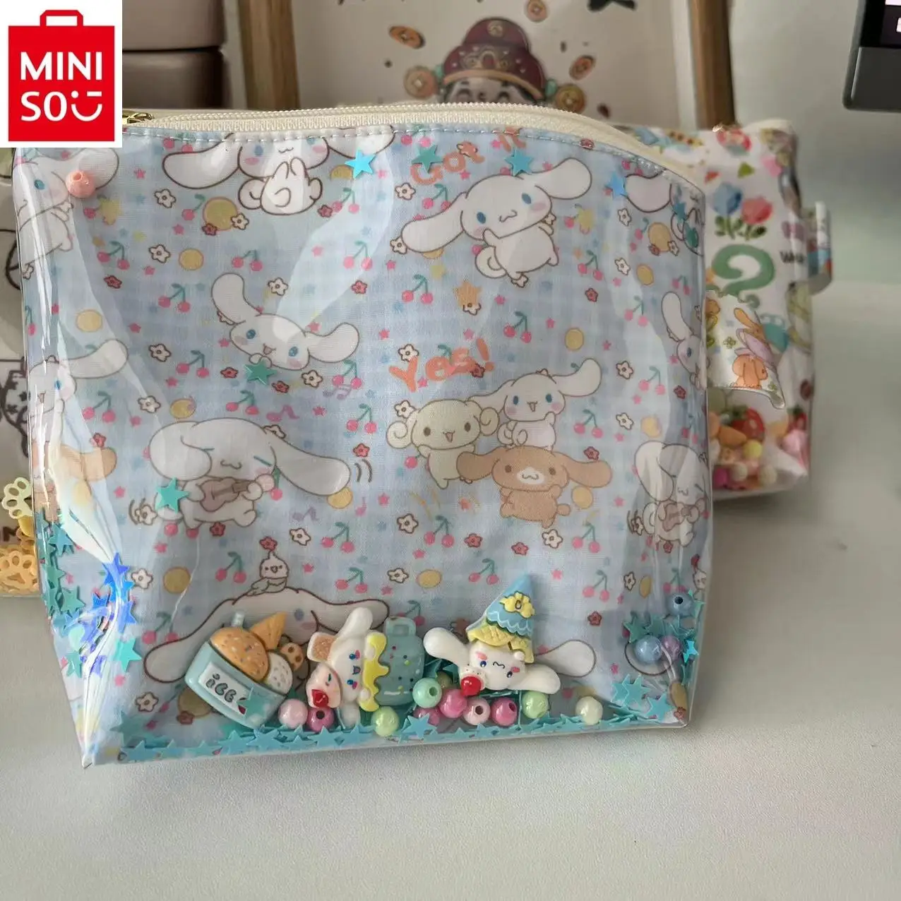 Miniso Hallo Kitty Jade Guigou Lagerung Null Brieftasche Student Mode hochwertige transparente süße vielseitige Brieftasche