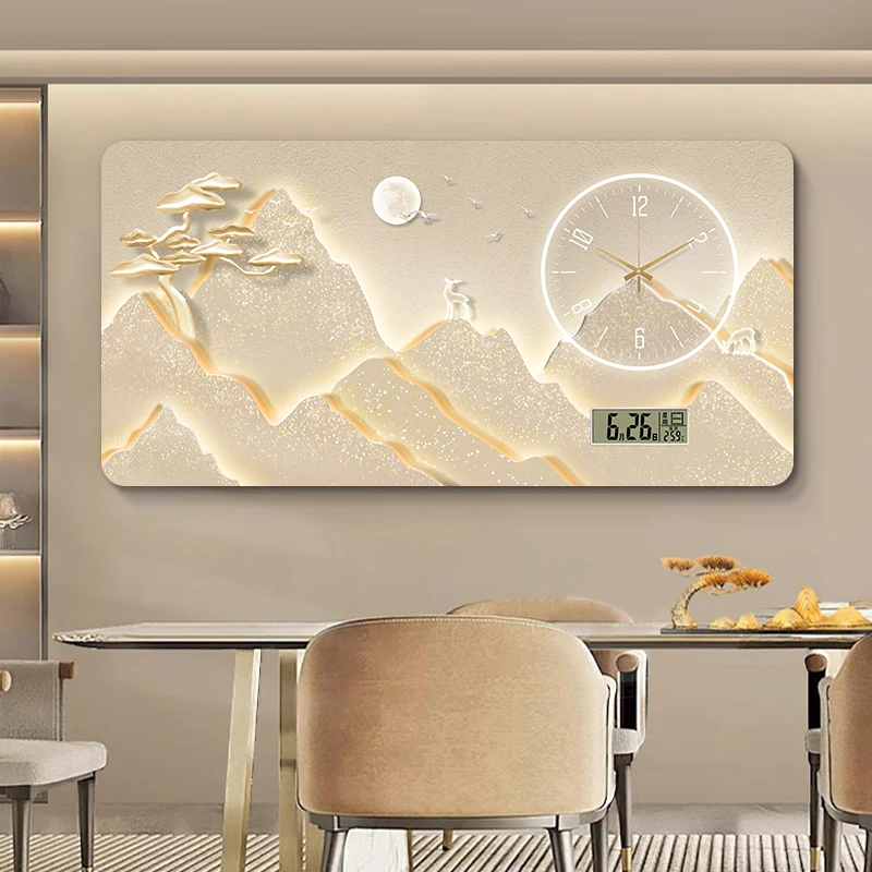 Reloj De Pared cuadrado único estilo nórdico Premium Reloj De Pared estético moderno Reloj De Pared Digital para sala De estar decoración del hogar