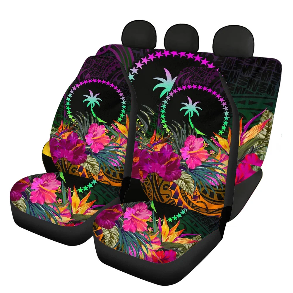 New Polynesian Tribal Pohnpei Island Full Set Car Seat Covers Fashionable Auto Car Seat Covers Cushion Protector Car Accessories