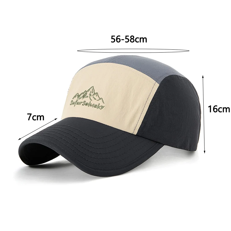 Men Women Baseball Cap Summer Quick Dry Breathable Color Match Adjustable Sun Hat Golf Tennis Running Hiking Camping Fishing Hat