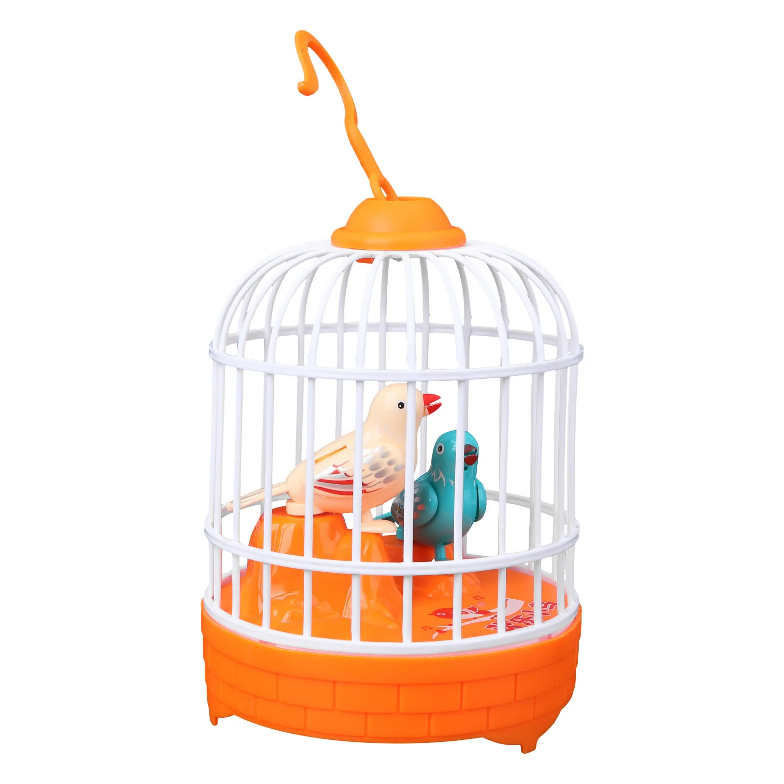 

1Pcs Voice Control Mini Birdcage Sound Activated Induction Simulation Electronic Pet Plaything for Kids Home Decoration Party
