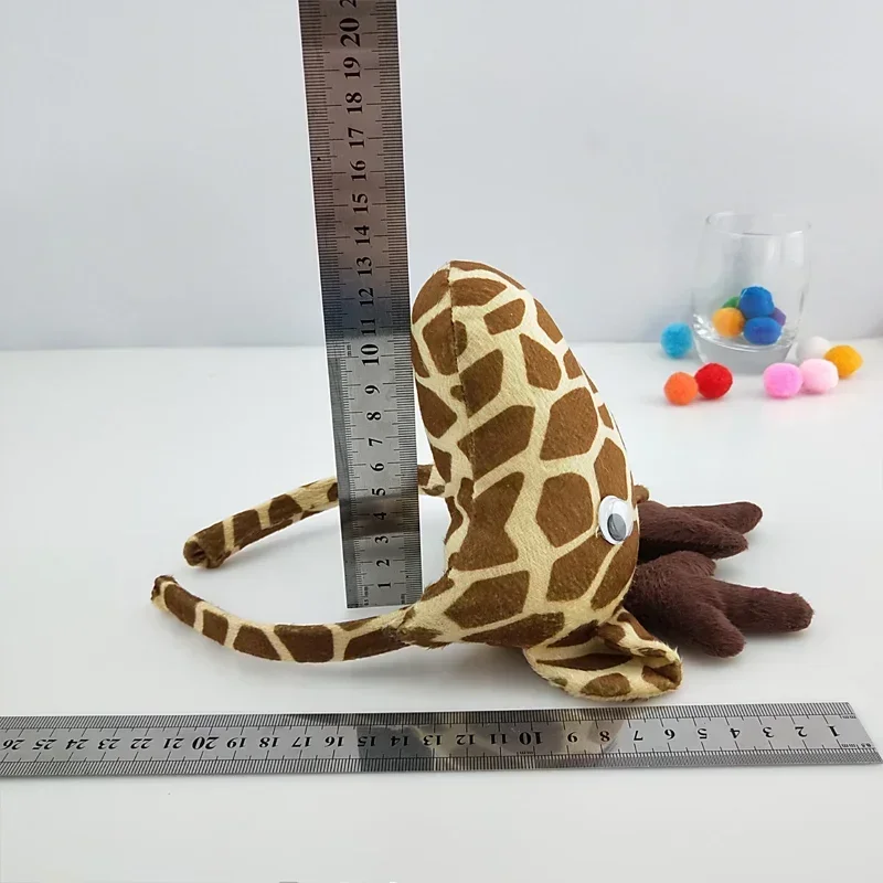Dorośli dzieci pluszowe kreskówki zwierząt żyrafa z pałąkiem na głowę muszka ogon łapy rękawiczki prezent na urodziny przebranie na karnawał Halloween