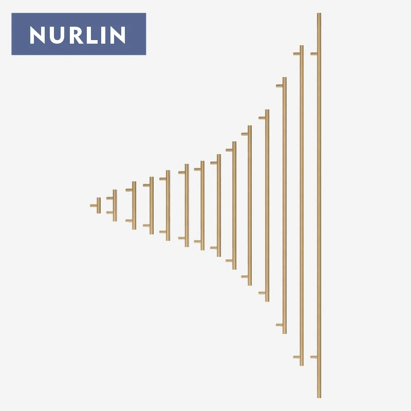 Nurlin Solid Brass Round Rod T-shaped Cabinet Handle Extended Long Wardrobe Drawer Refrigerator Kitchen door Pull Furniture