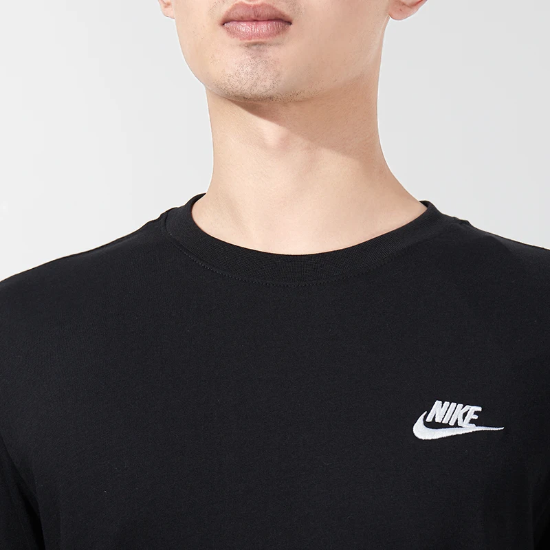 نايك ملابس رياضية رجالية قطن بأكمام طويلة تي شيرت طبقة أساسية رقيقة مريحة للتنفس Ar5194-010 #6