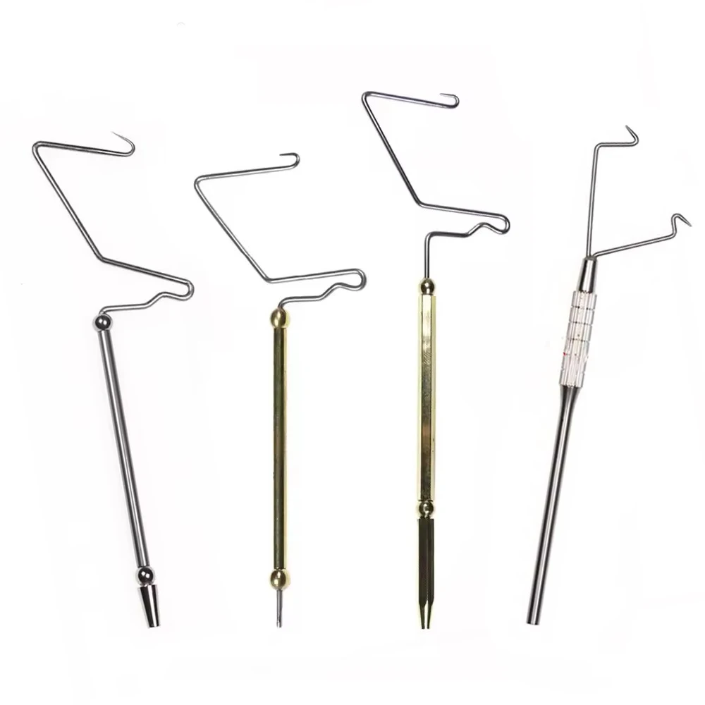 4 Modelos de Ferramentas Giratórias de Latão/Aço Inoxidável para Atado de Moscas, para Atado de Moscas Secas, Úmidas e Ninfas, e para Atado de Iscas e Nós