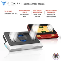 Nuevo FLYDIGI BS2 pro enfriador de ordenador portátil overclocking presión aire doble reducción de ruido inteligente soporte de computadora de frecuencia Variable
