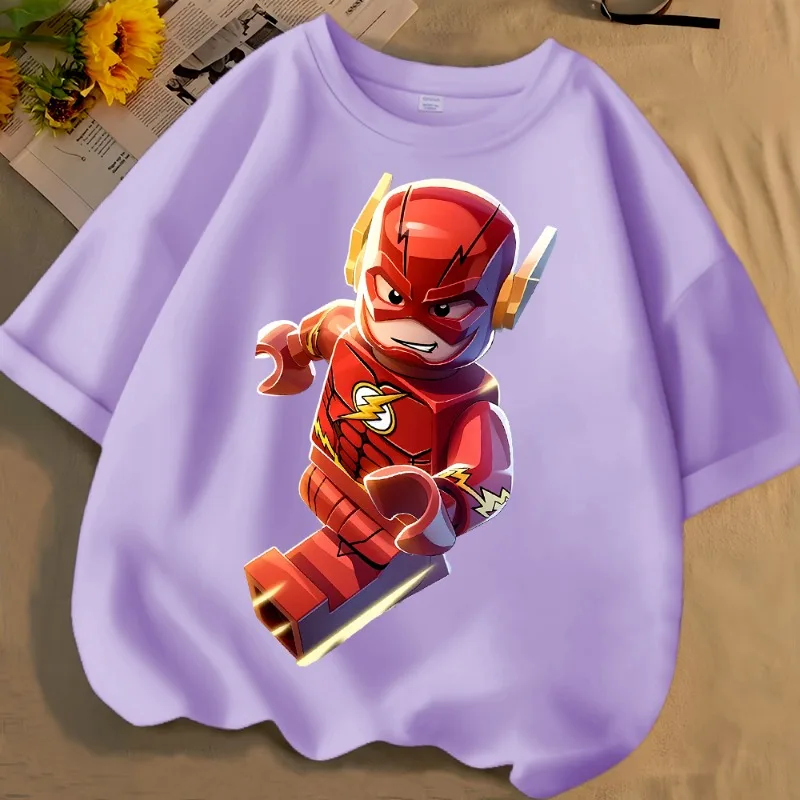 Nieuwe BeastKingdom De Flash Creatieve Cartoon Anime Korte Mouw Gepersonaliseerde Anime Merchandise Ronde Hals Losse T-shirt Groothandel