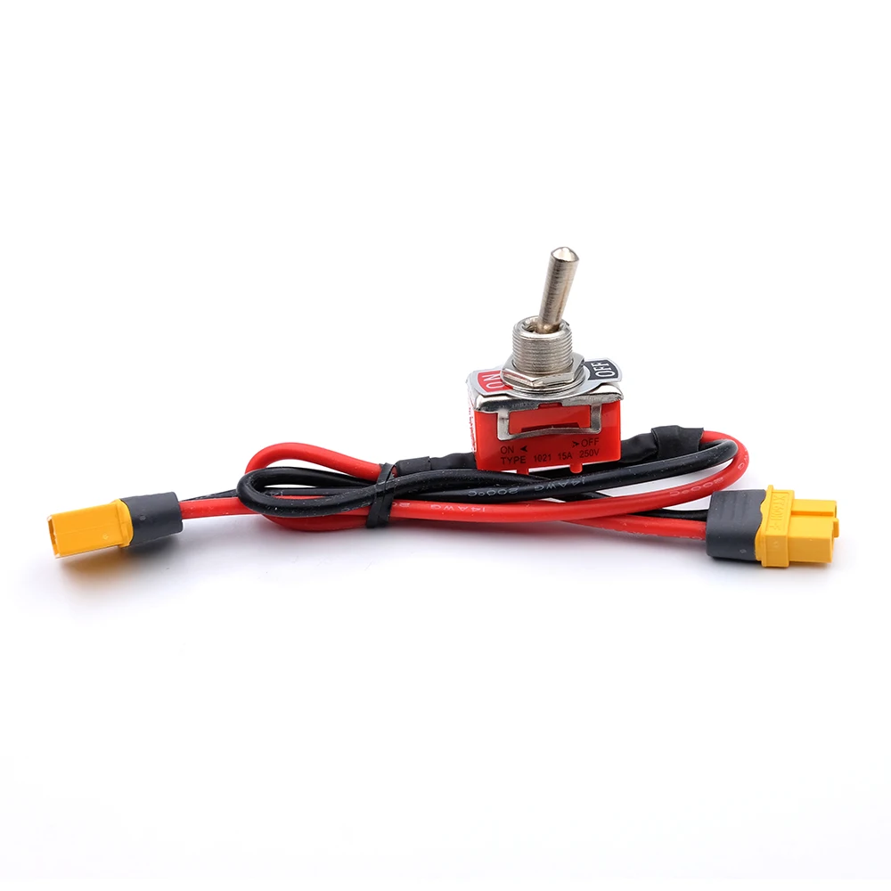 Large Current High Load Switch AMASS XT60 XT90 T-Plug Power ON-OFF Toggle 12/14AWG for eBike RC Airplane ESC Motor Connecting