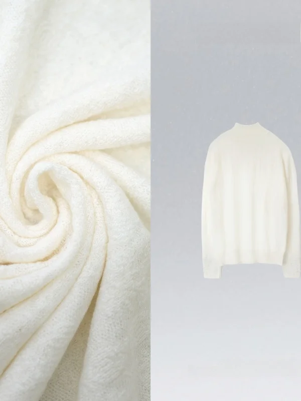 

Laid-ba Base Layer Top Warm Knitted Wool Blend Casual Sle Long Sve round Ne Skin-friendly Breathable