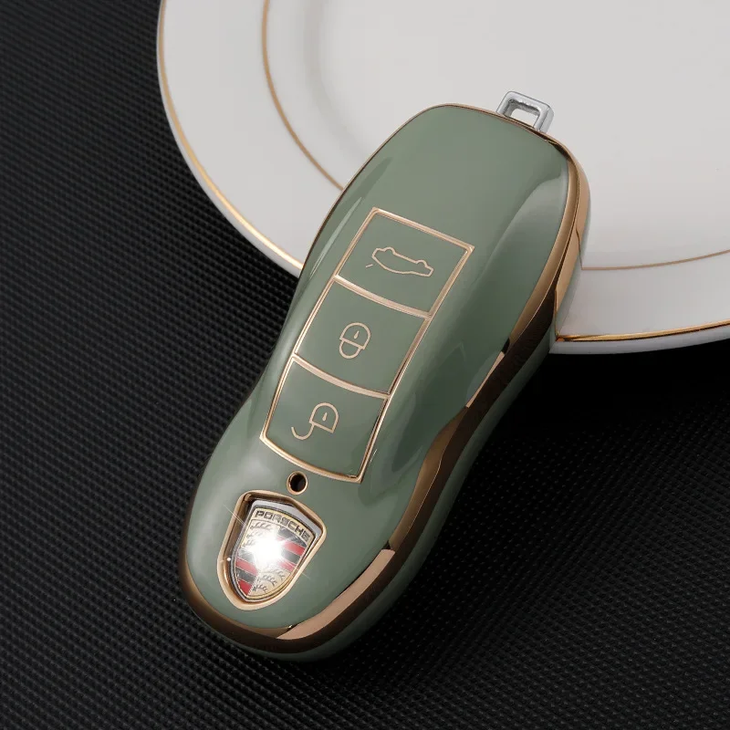 For Panamera New Car Key Case Cover For Porsche Macan Cayenne Cayman Boxster 911 9ya 971 Smart Protection Shell Remote Key Cover