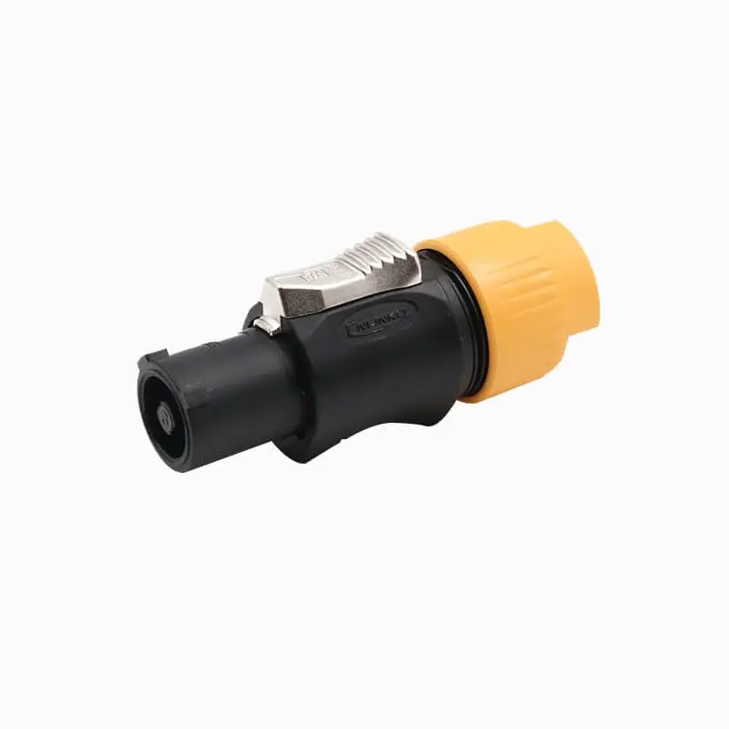 YF24 3 Pin AC Power Led Lighting Cable Connector 3N Series Waterproof Chassis Air Plug Panel IP65