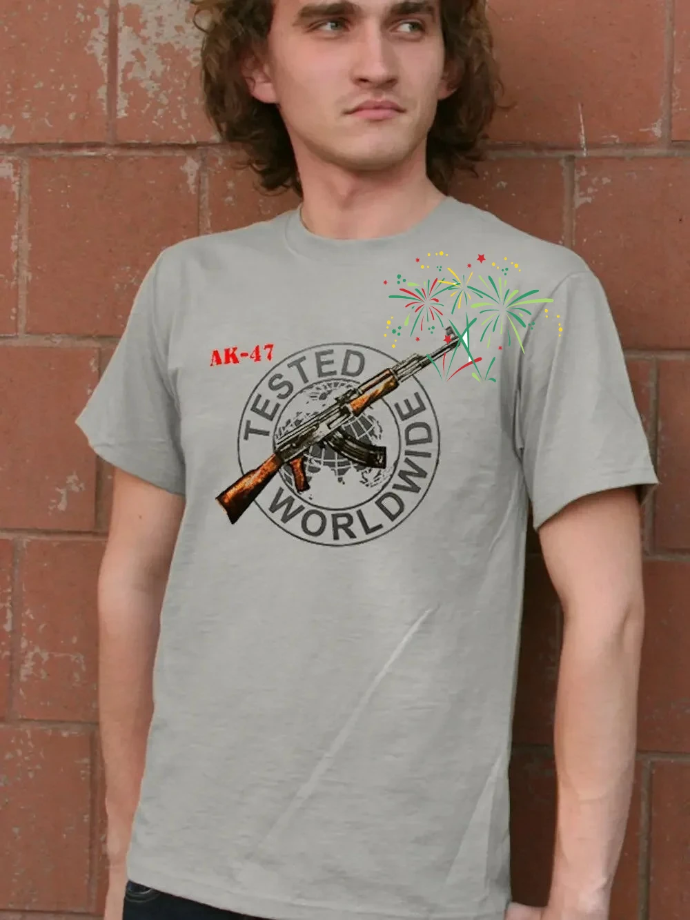 

Russian Ak-47 Kalashnikov Assault Rifle T-Shirt 100% Cotton O-Neck Short Sleeve Summer Casual Mens T-shirt Streetwear