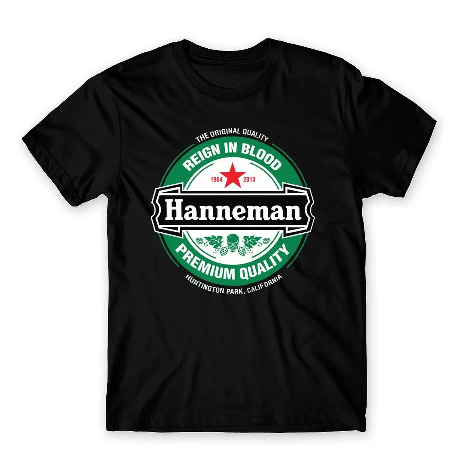 تي شيرت بأكمام قصيرة ورقبة مستديرة للرجال ، ملابس لطيفة بتصميم قاتل الشيطان ، تصميم فريد من نوعه ، قطن #4