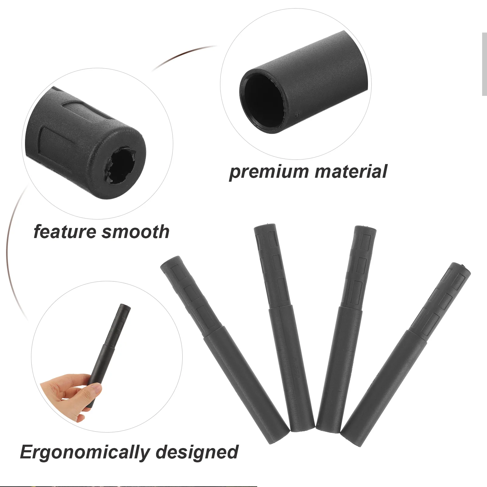 4 Pcs Golf Extension Extender for Golfs Club Pole Shaft Carbon Fiber Rod Replaceable Lengthen Extensions Outdoor Supplies