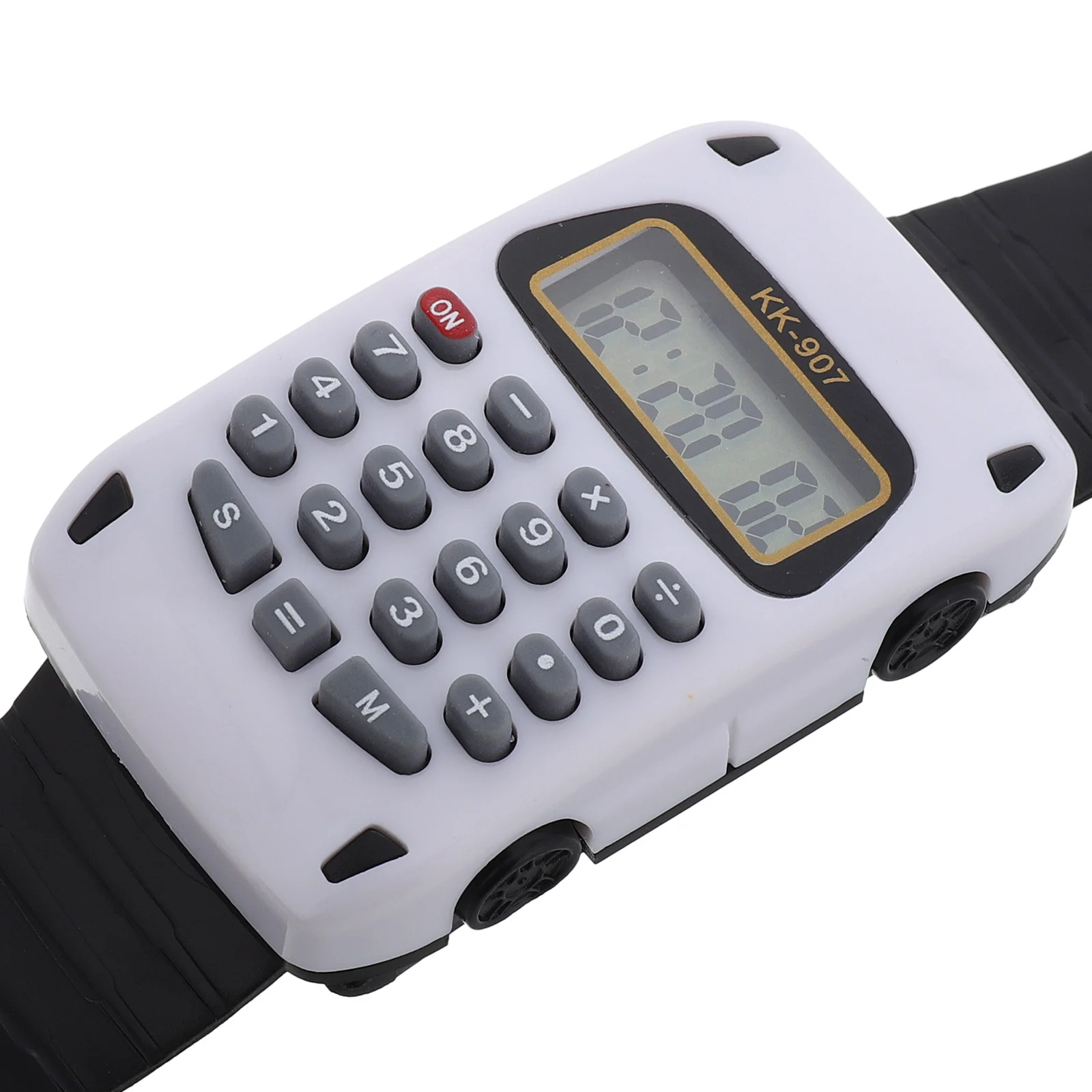 2 stuks multifunctionele kinderrekenmachine horloge digitaal polshorloge draagbaar duidelijk display educatief rekenkundig schooluurwerk