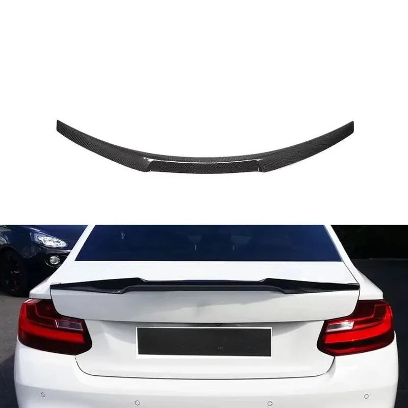 M2 Real Carbon Fiber Rear Trunk Spoiler Wing for 2 Series F22 F87 M2 Coupe 2014 up