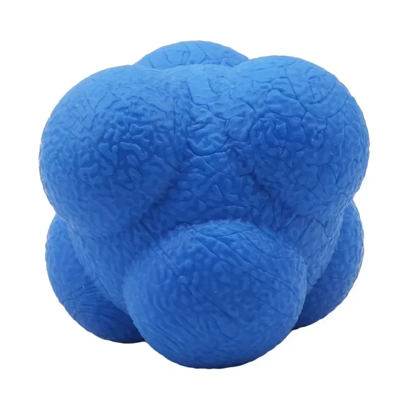 Bola de reacción Hexagonal de silicona para ejercicio, pelota de reacción de 5,5 cm, agilidad, coordinación, reflejo, deportes, Fitness,