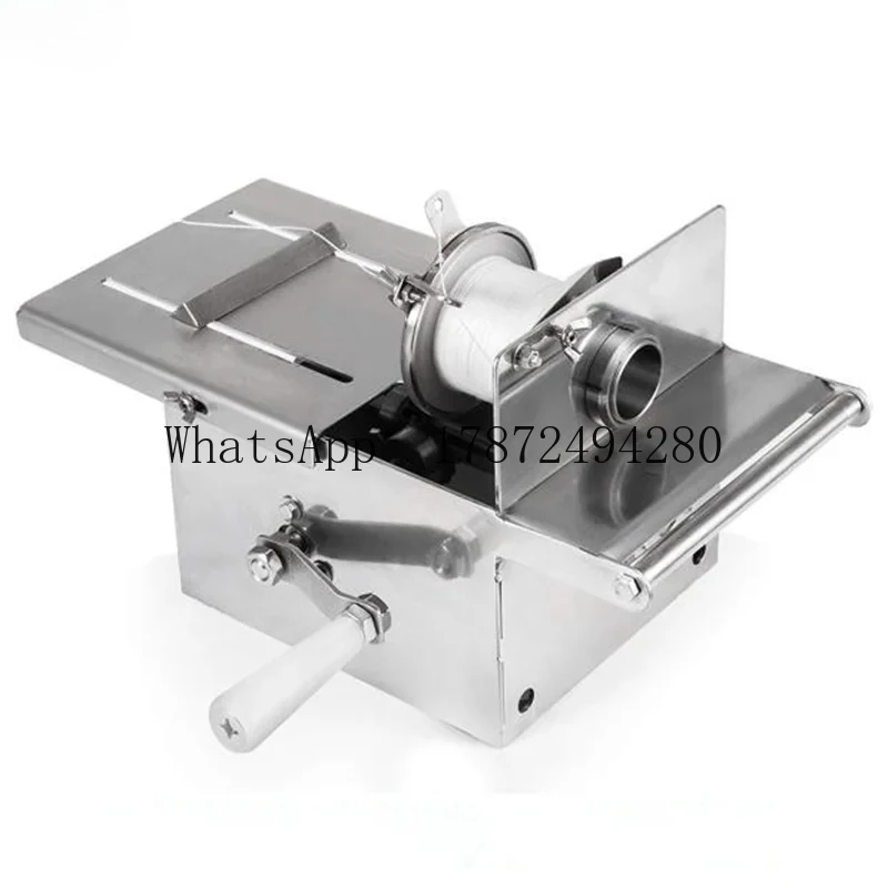 Stainless steel hand cranked tying machine automatic sausage quantitative segmentation sausage tying and knotting machine