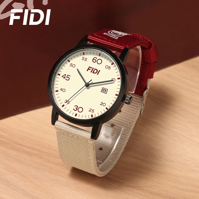 2026 Fashion Student Watch Calendar 3ATM Waterproof  Lightweight Retro Color Contrasting Lightweight Durable Large Numbers Watch