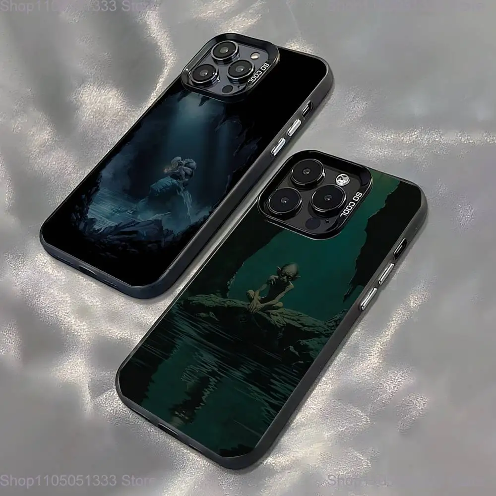 

G-Gollum The L-Lord of the Ring Phone Case For iPhone 16,15,14,13,12,Pro,XS,Max,Plus,Mini,SE Black Candy Matte Shockproof Cover