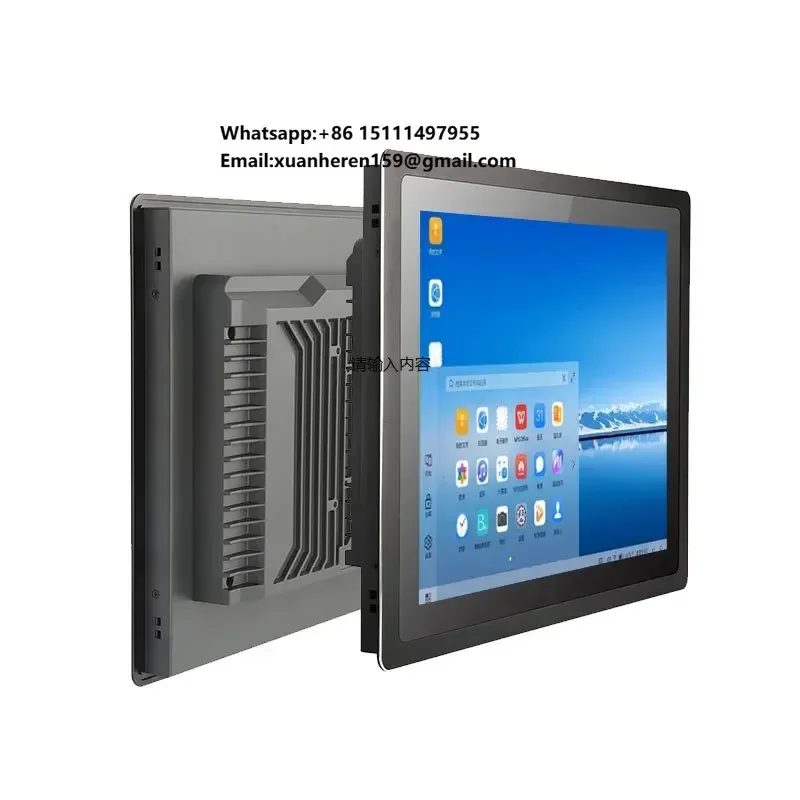 OEM 1500ints 12 18.5 21.5 Inch LCD Screen Industrial Android Panel PC Front Panel IP67 Waterproof Flush Mount for Marine