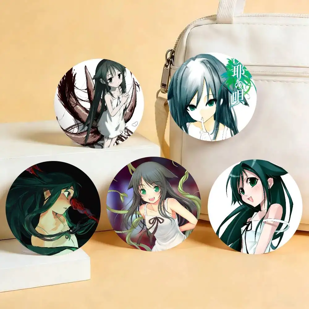 Horror Animation The Song Of Saya Badge Tinplate Meme Round Brooch For Hat Bag Creative Lapel Jewelry Accessories Gifts