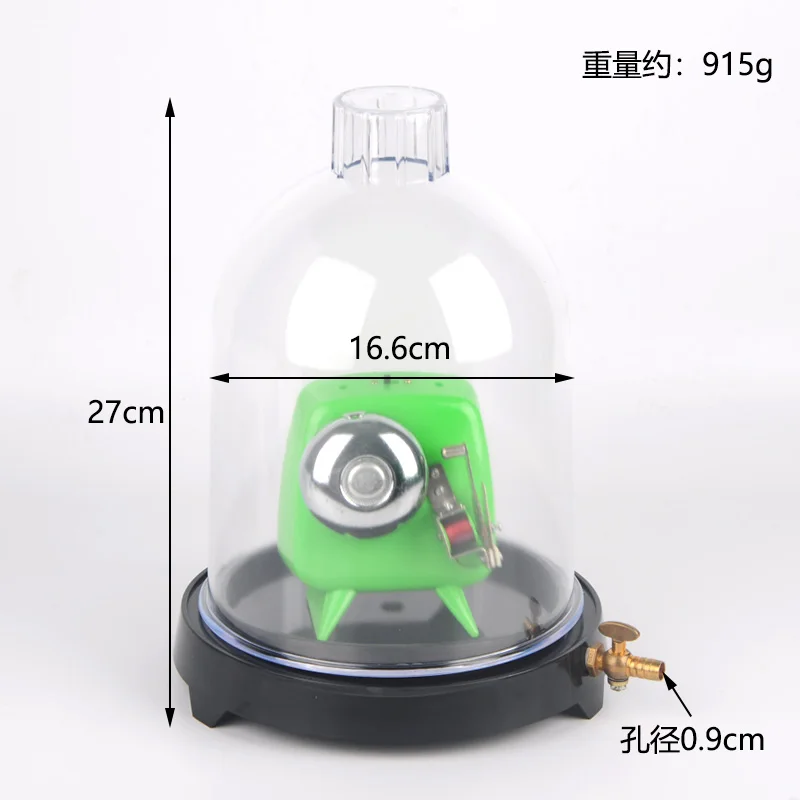 Extraction Disk Vacuum Glass with Vacuum Cover Extractor Physics Experiment Teaching Instrument Teaching Aid(excluding oil)
