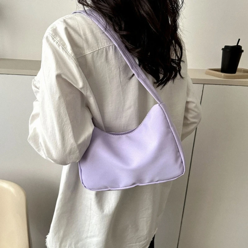 Shoulder Bags for Women Nylon Underarm Bag Retro Party Wedding Tote Handbag