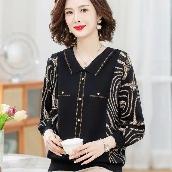 

Long Sleeve T-Shirt Fashion Chic Tees Shirt Y2k Colorful Top Autumn Winter Elegant Spring Wear New Style Women's Casual Lady Top